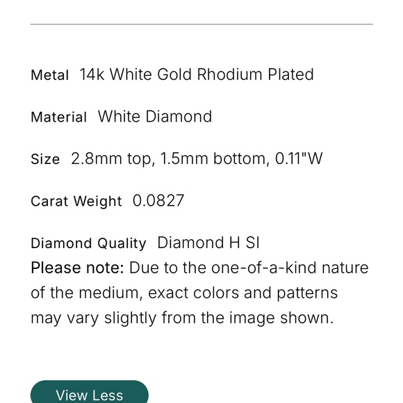 Kendra Scott Melanie 14k White Gold Band Ring in White Diamond - Picture 10 of 10